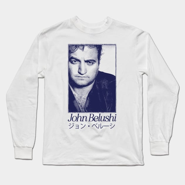 John Belushi --------/ Original Fan Artwork Long Sleeve T-Shirt by unknown_pleasures